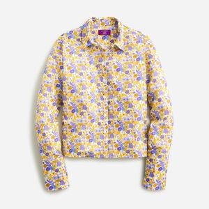 J Crew Cropped garçon shirt in Liberty® Arrow Floral fabric
